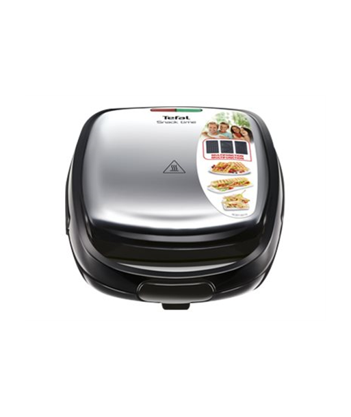 Tefal SW342D38 Sandwich Maker, Black/Stainless Steel