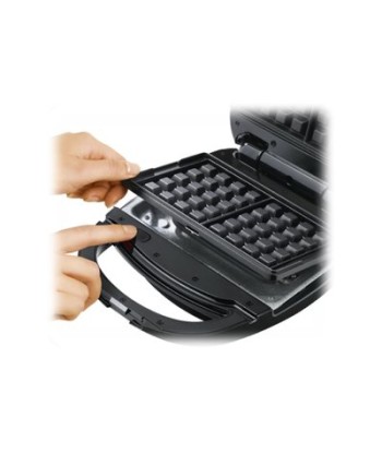 Tefal SW342D38 Sandwich Maker, Black/Stainless Steel