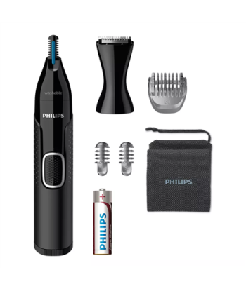 Philips, NT5650/16, Nose, Ear, Eyebrow and Detail Hair Trimmer, Nose, Ear, Eyebrow and Detail Hair Trimmer, Black