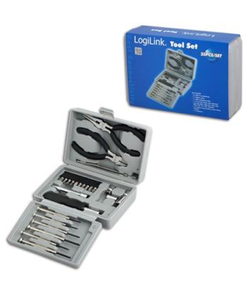 Logilink | Tool Set, 25pcs | Incl. transport boxThe set includes6x micro screwdrivers1x micro cutter1x mini telephone plier1x
