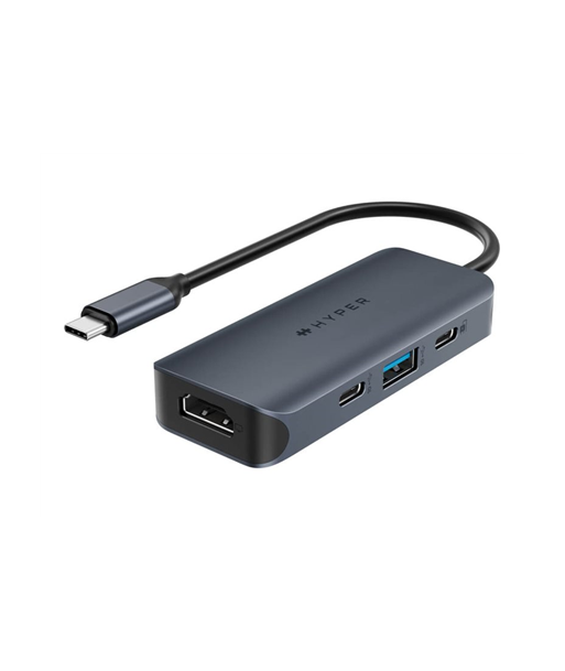 Hyper HyperDrive EcoSmart Gen.2 Universal USB-C 4-in-1 Hub w 100 W PD Power Pass-thru | Hyper