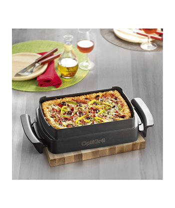 Tefal XA725870 OptiGrill Elite Snack and baking accessory, Black
