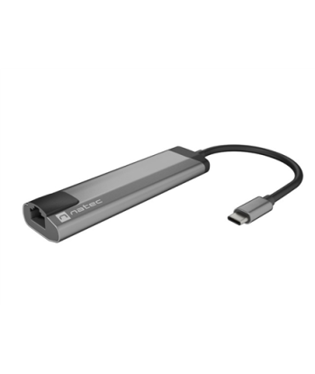 Natec Multi-Port Adapter, Fowler Go, USB-C, 2x USB-A, HDMI, RJ-45
