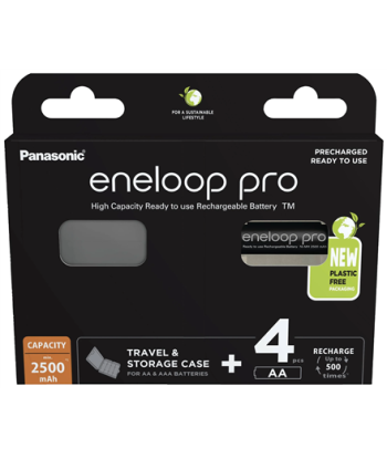 Panasonic Eneloop Pro AA Rechargeable Batteries 2500mAh 4-Pack