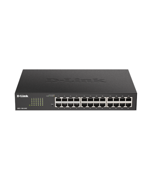D-Link Smart Switch DGS-1100-24V2 Managed, Desktop, 1 Gbps (RJ-45) ports quantity 24, Power supply type External