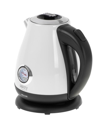 Чайник Camry with a thermometer CR 1344 Electric 2200 W 1.7 L Stainless steel 360° rotational base White
