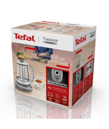 Стеклянный чайник Tefal Tastea BJ551B10 - Серый/Белый