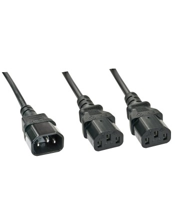 CABLE POWER C14 TO 2 X C13/1M 30363 LINDY