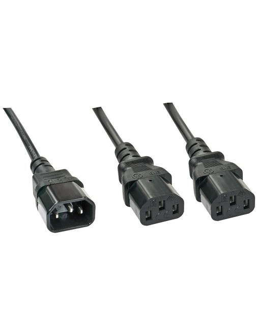 CABLE POWER C14 TO 2 X C13/1M 30363 LINDY