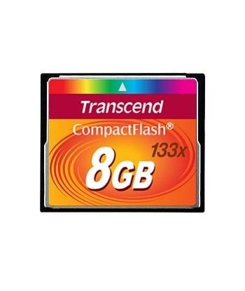 MEMORY COMPACT FLASH 8GB/133X TS8GCF133 TRANSCEND