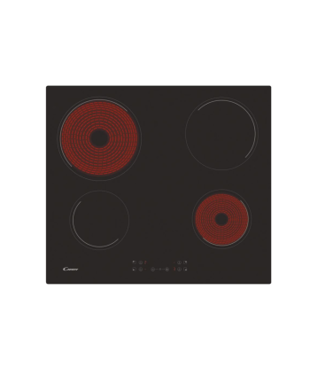 Candy, CH64CCB/4U2, Vitroceramic, Number of burners/cooking zones 4, Touch, Black