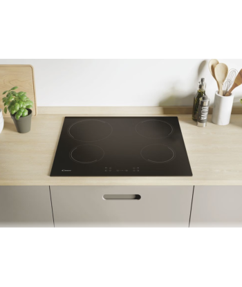 Candy, Hob, CH64CCB/4U2, Vitroceramic, Number of burners/cooking zones 4, Touch, Black