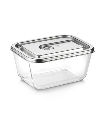 Caso Glass Vacuum Container with Plastic Lid | VacuBoxx Inox XL | Transparent