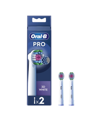 Зубная щетка Oral-B Replaceable Heads PRO 3D White refill Heads Does not apply Number of brush heads included 2