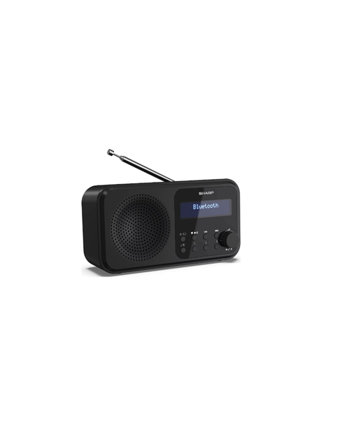 Sharp DR-P420(BK) Tokyo Portable Digital Radio, FM/DAB/DAB+, Bluetooth 5.0, USB or Battery Powered, Midnight Black Sharp