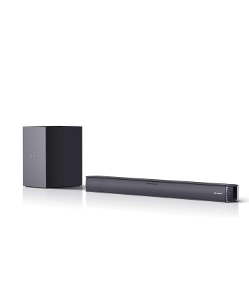 Sharp   HT-SBW182 2.1 Slim Soundbar   AUX in   Bluetooth   Black   HDMI, Optical, Bluetooth   160 W   No   Wireless connection