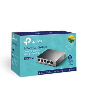 TP-LINK Switch TL-SF1005P Unmanaged, Desktop, 10/100 Mbps (RJ-45) ports quantity 5, PoE ports quantity 4, Power supply type