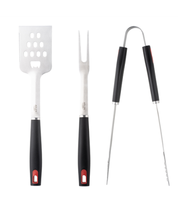 Adler AD 6727 Grill utensil set with Carrying case, Stainless Steel/Black