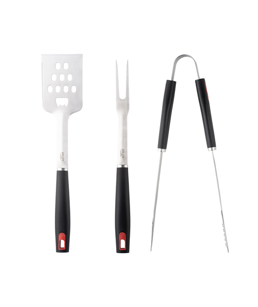 Adler AD 6727 Grill utensil set with Carrying case, Stainless Steel/Black