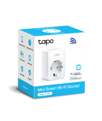TP-Link Tapo P100 Mini Smart Wi-Fi Розетка - Белый