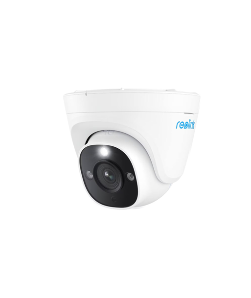 Reolink P344 12MP Ultra HD Smart PoE Dome Camera with Person/Vehicle Detection and Color Night Vision, White | Reolink