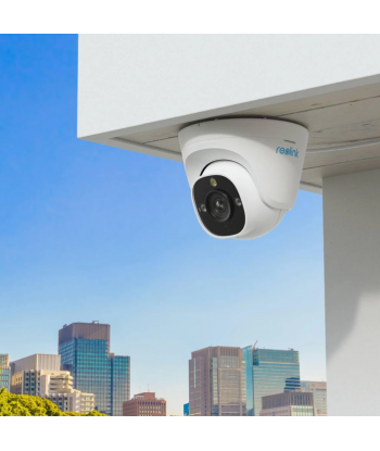 Reolink P344 12MP Ultra HD Smart PoE Dome Camera with Person/Vehicle Detection and Color Night Vision, White | Reolink