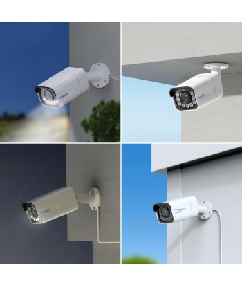Reolink P430 4K PoE Smart Camera - Spotlight & Color Night Vision, White