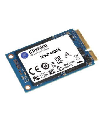 Kingston, KC600, 1000 GB, Solid-state drive interface mSATA, Read speed 550 MB/s, Write speed 520 MB/s