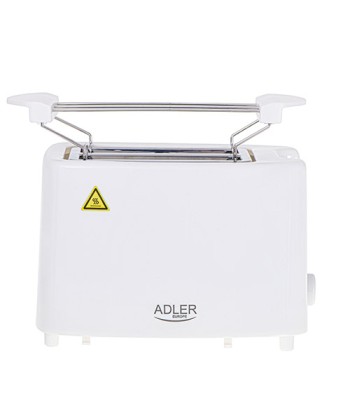 Adler AD 3223 Toaster Power 750 W Number of slots 2 Housing material Plastic White