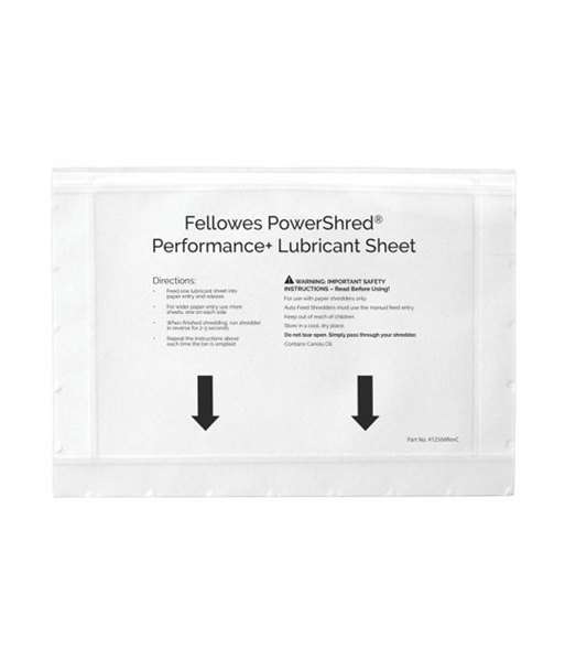 Fellowes Shredder oil sheets 10 pcs 4025601