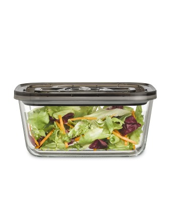 Caso VacuBoxx Eco L Glass vacuum container with plastic lid, 1.5 L