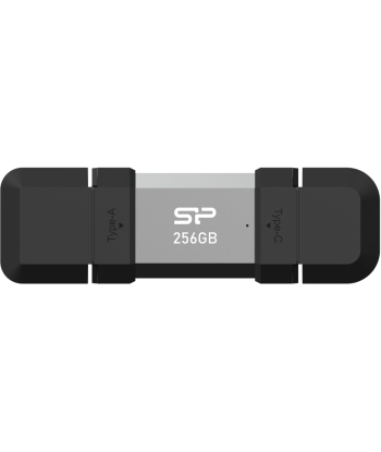 Silicon Power Mobile C51 256GB USB-A/USB-C Mälupulk - Hõbedane