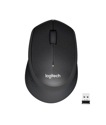 Logitech, Mouse, M330 Silent Plus, Wireless, Black