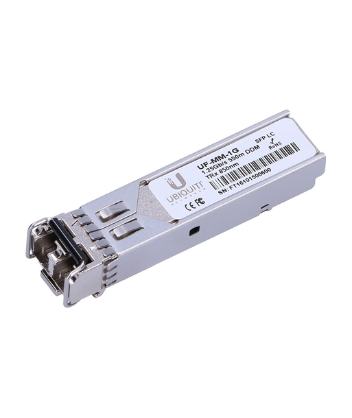 Ubiquiti UF-MM-1G SFP, Multi-Mode Fiber, Dual LC, 10/100/1000 Mbit/s, Wavelength 850 nm, Maximum transfer distance 550 m