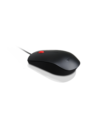 Lenovo Essential USB Wired Mouse - Reliable Performance, Black