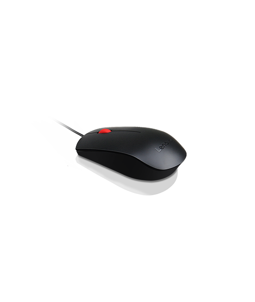 Lenovo Essential USB Wired Mouse, 1600 DPI, 1.8 m, 3 Buttons, Black Lenovo