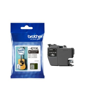 Brother LC421XLBK Ink Cartridge, Black, Brother Brother LC, LC421XLBK, Brother LC421XLBK - High Yield - black - original - ink