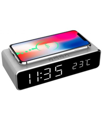 Gembird Wireless Charger with Digital Alarm Clock