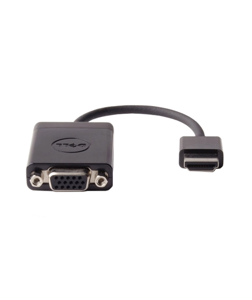 Dell HDMI to VGA Adapter (470-ABZX) - Black Dell HDMI to VGA Adapter (470-ABZX) - Black