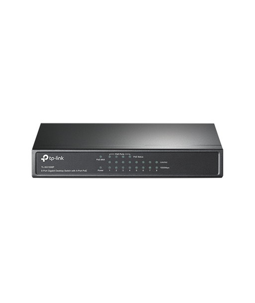 TP-Link TL-SG1008P 8-Портовый Гигабитный Настольный PoE+ Коммутатор TP-Link TL-SG1008P 8-Портовый Гигабитный Настольный PoE+ Коммутатор