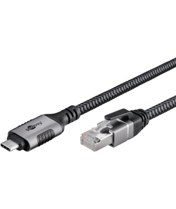 Goobay 70696 USB-A 3.1 to RJ45 Ethernet Cable, 1 m