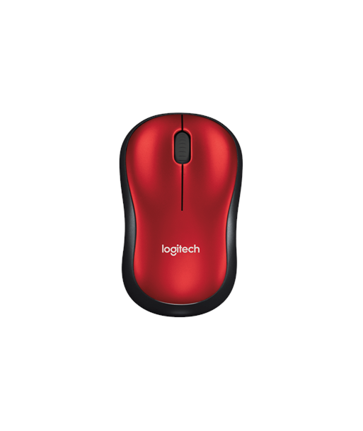 Logitech Mouse M185 Wireless, No, Red, Yes, Wireless connection