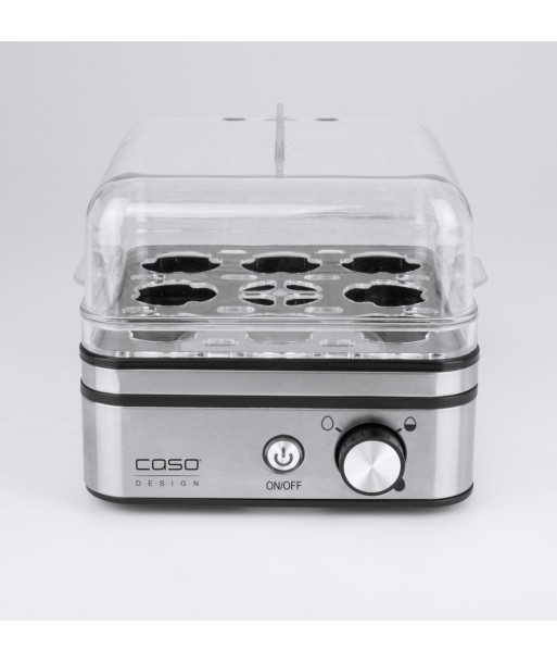Caso Egg cooker E9 Stainless steel, 400 W, Functions 13 cooking levels