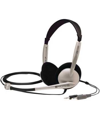 Kõrvaklapid mikrofooniga Koss Headphones CS100 Wired,, 3.5 mm, Black/Gold
