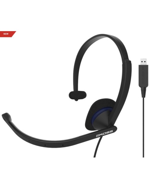 Kõrvaklapid Koss, CS195 USB, Wired, On-Ear, Microphone, Black