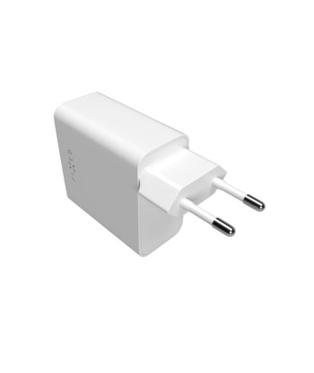 Fixed Dual USB-C Mains Charger, PD support, 65W