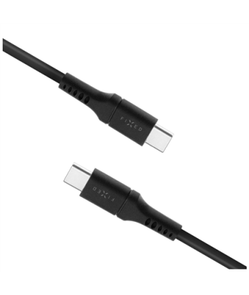 FIXED Liquid Silicone Cable USB-C/USB-C, 1,2m, 60W, Black