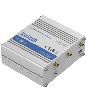 Rugged Industrial LTE-A Cat6 Router, RUTX09, No Wi-Fi, 10/100/1000 Mbit/s, Ethernet LAN (RJ-45) ports 4, Mesh Support No