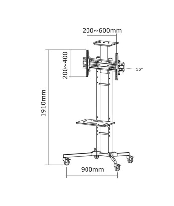 TV SET ACC FLOOR STAND BLACK/32-55" PLASMA-M1700E NEOMOUNTS