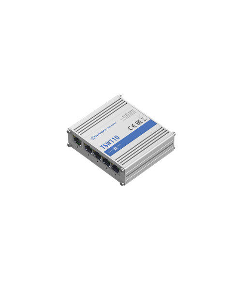 Teltonika, Switch, TSW110, Unmanaged, 1 Gbps (RJ-45) ports quantity 5, 10 Gbps (RJ-45) ports quantity 0, SFP ports quantity 0